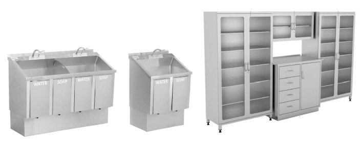 Medical curtain installation