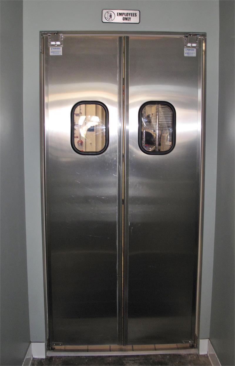 Stainless steel doors